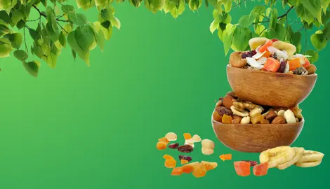 healthy sun dried fruits