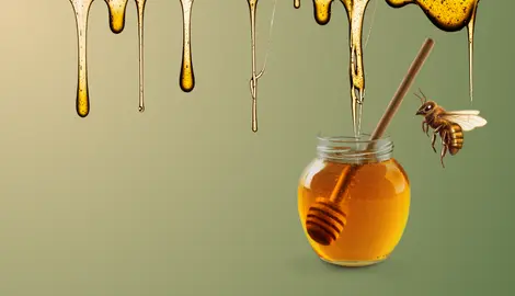 small bee natural honey